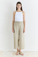 Straight Fit Organic Linen Trousers