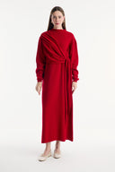 Side-Tie Detail Knit Dress