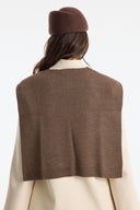 Sweater-Look Knitted Wrap Scarf