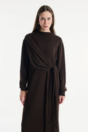 Side-Tie Detail Knit Dress