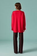 Gold Accessory Detailed Knit Sweater