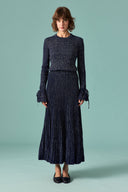 Glittery Knit Skirt Set