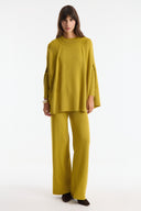 Pella Knit Poncho and Trousers Set