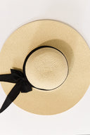Straw Hat with Ribbon