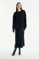 Belted Basic Knit Dress