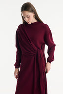 Side-Tie Detail Knit Dress