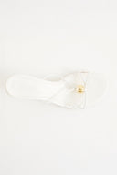 Oval Stone Detailed Heeled Mules