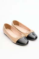 Alya Bow Detail Quilted Ballet Flats