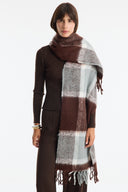 Plaid Pattern Scarf Shawl