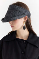 Foldable Detail Straw Visor Hat
