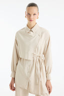 Button Detail Ribbed Pants Set