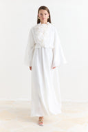 Dress with Frill Collar Detail