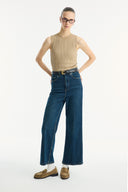Straight Leg Pocket Jeans