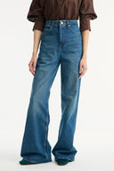 High-Waist Straight-Leg Jeans