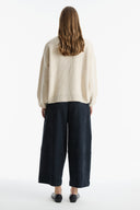 Mock Neck Short Knit Sweater