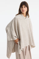 Collared Knit Poncho