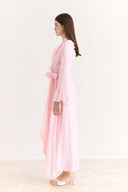 Front and Sleeve Ruffle Dress