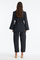 Asymmetric Button Blazer Jacket