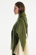 Front-Tie Knit Shawl Scarf