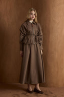 Alessia Zippered Pleated Skirt Set
