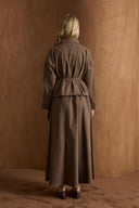 Alessia Zippered Pleated Skirt Set