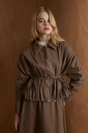 Alessia Zippered Pleated Skirt Set