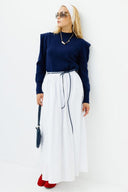 Aller Detailed Cropped Sweater