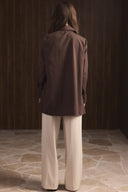 Side-Tie Dacron Shirt with Collar