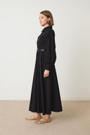 Ambrella Gold Buttoned Belted Dress