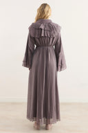 Amira Ruffle-Shoulder Dress