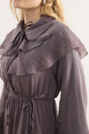 Amira Ruffle-Shoulder Dress