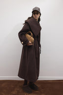 Amor Wide Collar Wool Coat