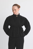 Andrey Short Ruched Trench Coat