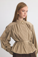 Andrey Short Ruched Trench Coat