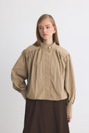 Andrey Short Ruched Trench Coat