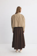 Andrey Short Ruched Trench Coat
