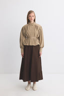 Andrey Short Ruched Trench Coat