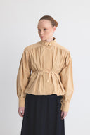 Andrey Short Ruched Trench Coat