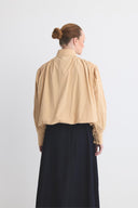Andrey Short Ruched Trench Coat