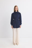 Anna Satin Balloon Sleeve Shirt