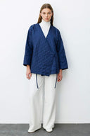Wrap-Around Quilted Coat