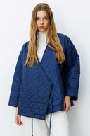 Wrap-Around Quilted Coat