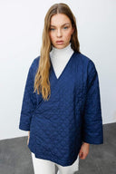 Wrap-Around Quilted Coat