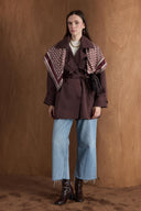 Epauletted Short Trench Coat