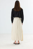 Aries Linen Ruched Skirt