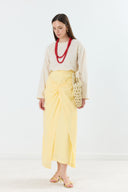 Aries Linen Ruffled Skirt