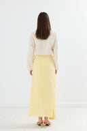 Aries Linen Ruffled Skirt