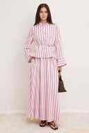 Arilla Striped Skirt Set