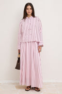 Arilla Striped Skirt Set