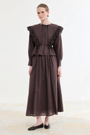 Asia Guipure Voile Skirt Set